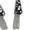Studded Rhinestone Shoulder Pads with Tassel Chain for Festival Costumes